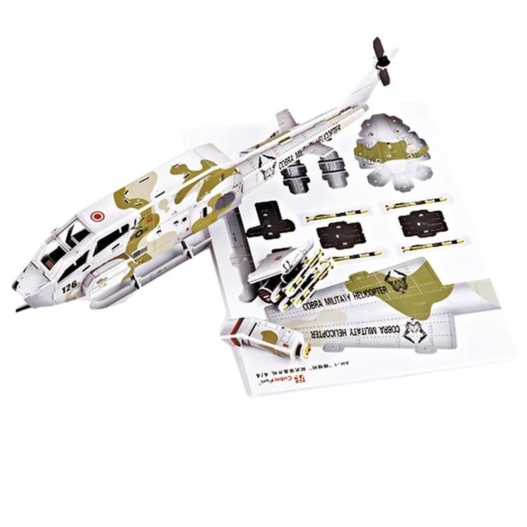 3D-пазл CubicFun Вертолет AH-1 Кобра — картинка 5