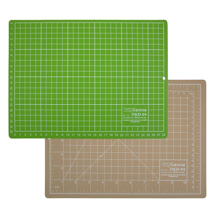 Мат для резки двусторонний, 22x30 см, формат А4, Gamma — картинка 2