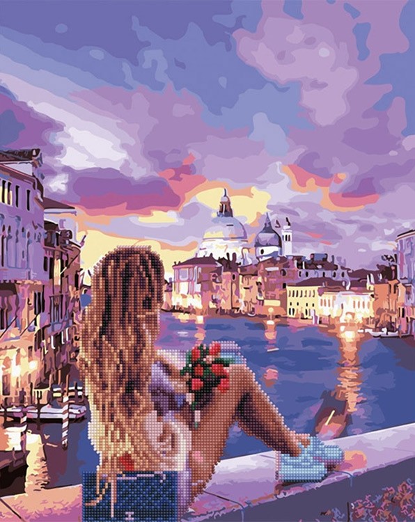 Алмазная картина-раскраска «Венецианский бриз»