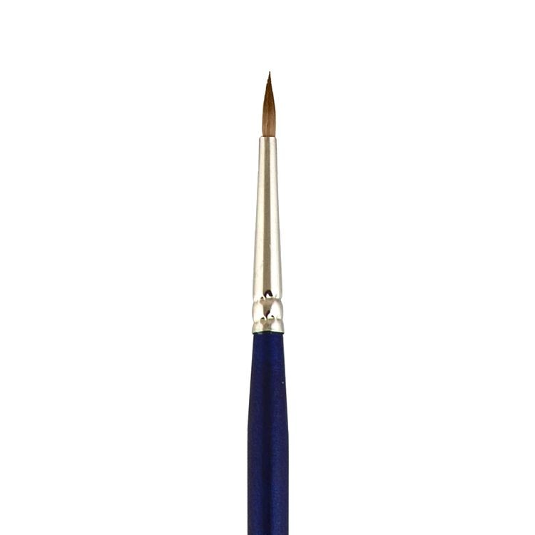 Кисть колонок «Gallery» №03, круглая, 10 шт., длинная ручка, Vista-Artistа — картинка 2