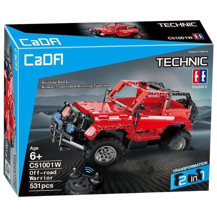Радиоуправляемый конструктор с мотором Cada Technics Джип - 2.4G — картинка 3