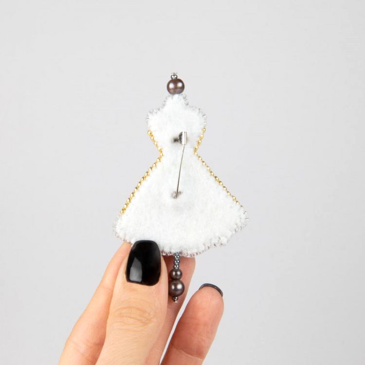 Набор для изготовления броши «Платье» — картинка 3