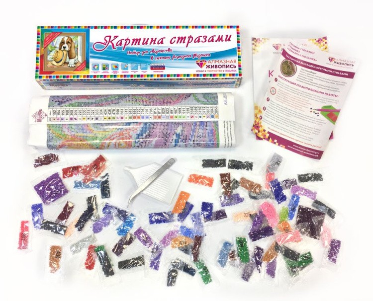 Алмазная вышивка «Маленький бассет» — картинка 3