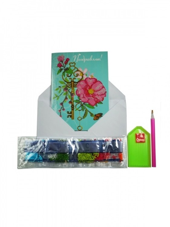 Набор алмазных открыток «Поздравительные» 3 шт. — картинка 4