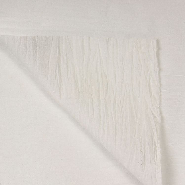 Ткань Хлопок крэш, 5 м х 150 см, 90 г/м², цвет: теплый белый, TBY — картинка 5