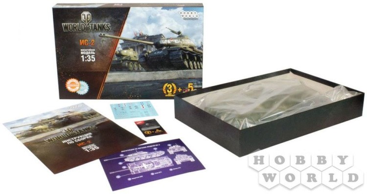 Сборная модель World of Tanks - ИС-2, Масштабная модель 1:35 — картинка 9