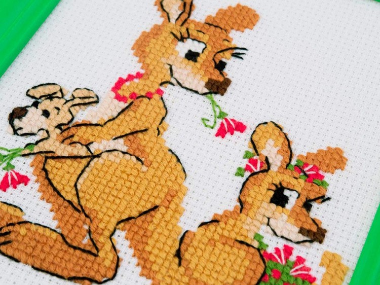 Набор для вышивания «Где гуляли кенгуру» — картинка 3