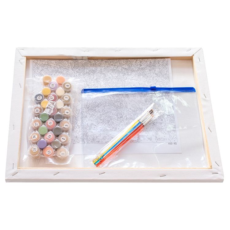 Картина по номерам «Ренуар. Ваза с хризантемами» — картинка 3