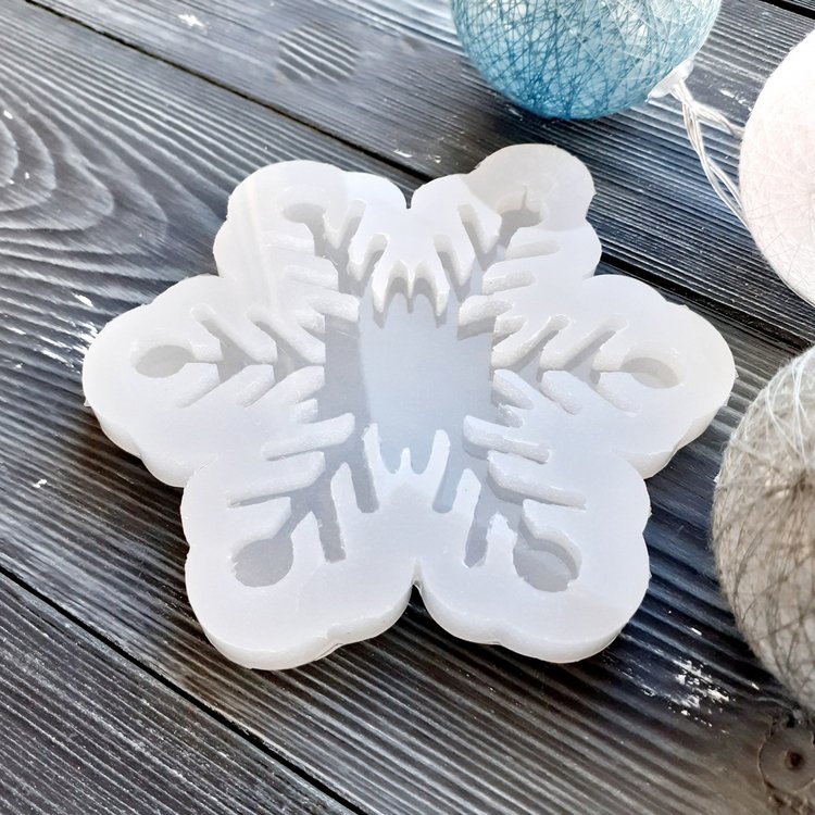 Снежинка, модель №20 - Силиконовый молд MyMold — картинка 3
