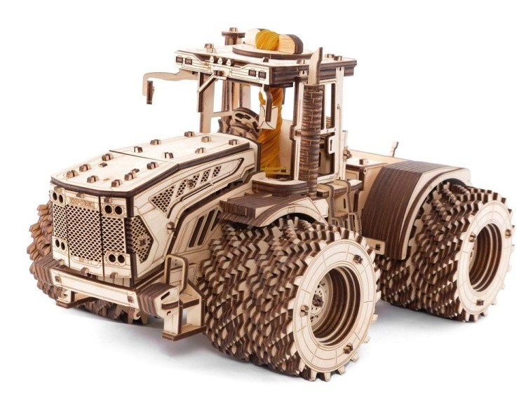 Конструктор деревянный 3D «Трактор Кировец К-7М», Eco Wood Art
