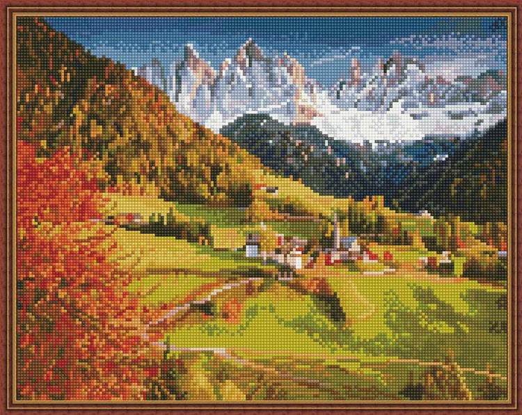 Алмазная вышивка «Осень в Альпах»