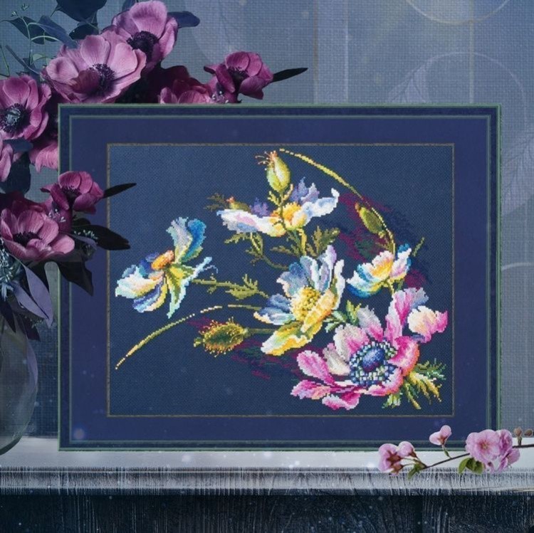 Набор для вышивания «Загадочные анемоны» — картинка 7