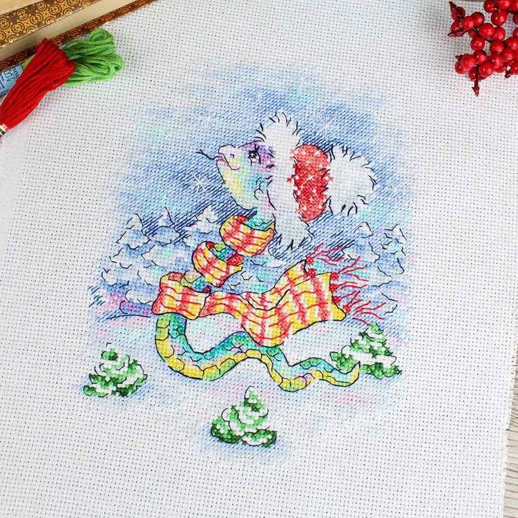 Набор для вышивания «Снежная прогулка» — картинка 4