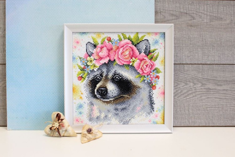 Алмазная вышивка «Енот» — картинка 3