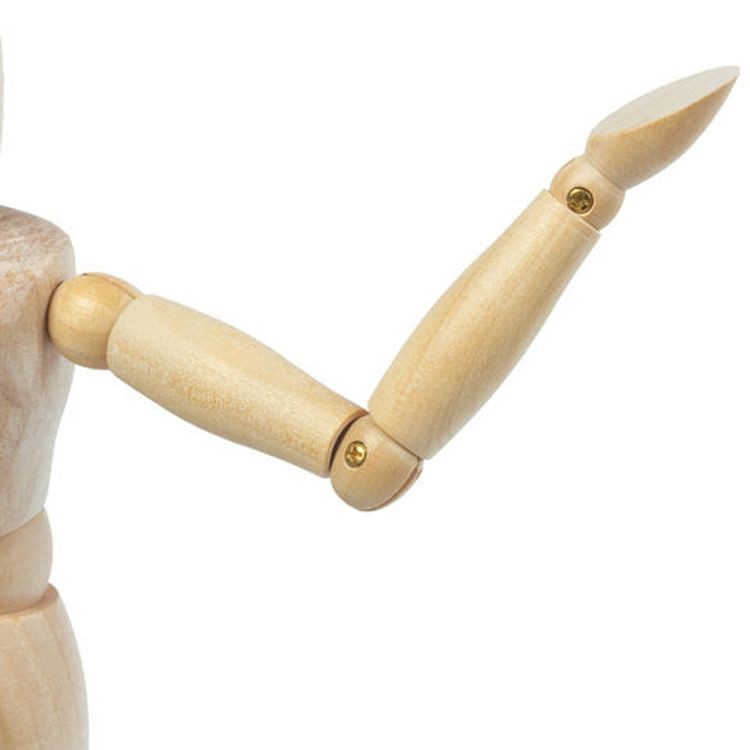 Манекен человека художественный женский, дерево, высота 30 см, BRAUBERG ART CLASSIC — картинка 5