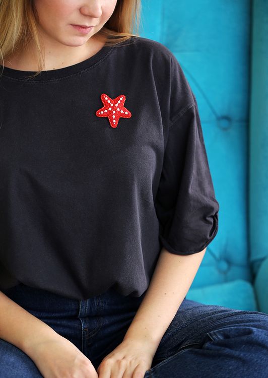 Набор вышивки бисером «Брошь. Морская звезда» — картинка 3