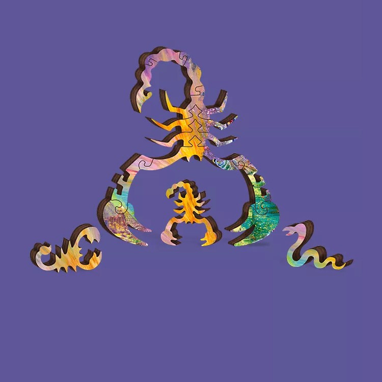 Деревянные пазлы DAVICI «Знак зодиака. Скорпион» — картинка 4