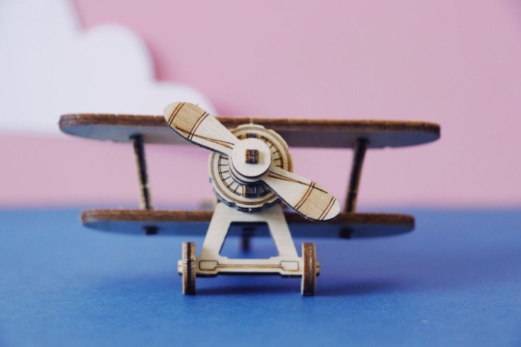 Конструктор из дерева UNIT Самолет И-15, UNIWOOD — картинка 3