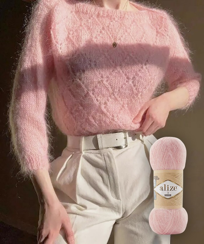 Пряжа ALIZE 3 Season (3 Сезона) (01), суровый, 5 шт. по 100 г — картинка 6