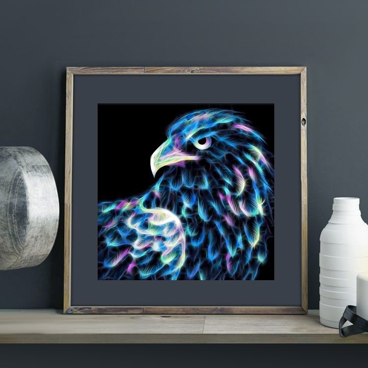 Алмазная вышивка «Неоновый орел» — картинка 2