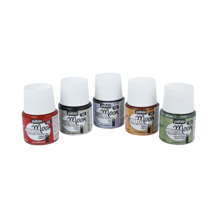 Краска Fantasy Moon с фактурным эффектом PEBEO, цвет: флуоресцентный оранжевый, 45 мл — картинка 2