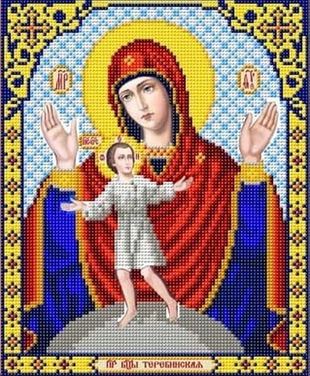Рисунок на ткани «Богородица Теребенская»