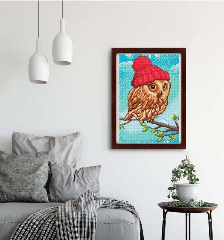 Алмазная вышивка «Совенок» — картинка 3