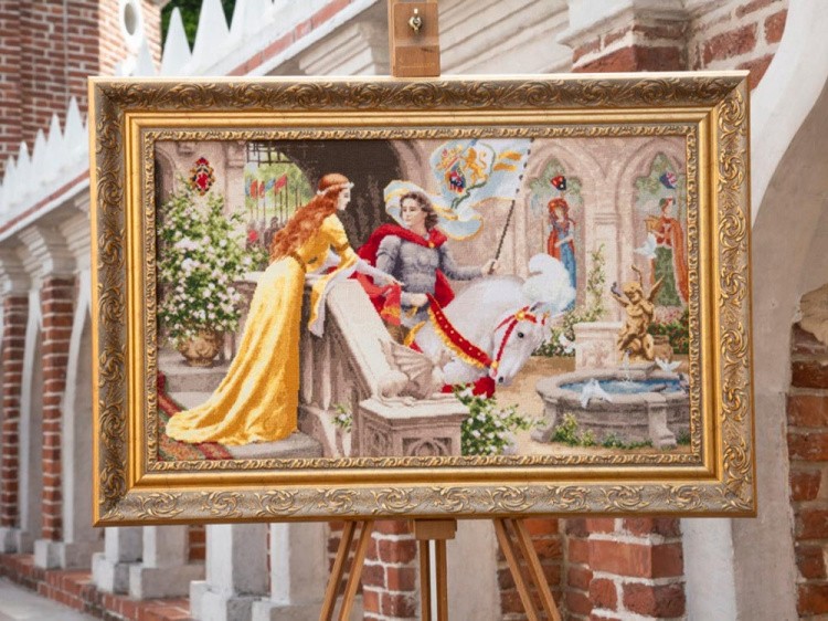 Набор для вышивания «Рыцарь на белом коне» — картинка 5