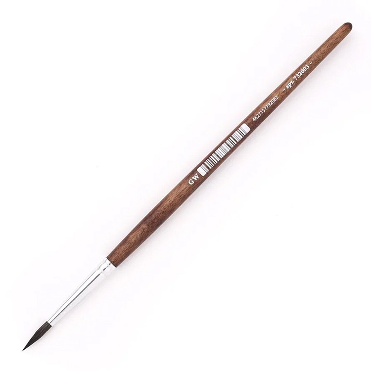 Кисть из белки микс Малевичъ Nature, круглая, №3 — картинка 3