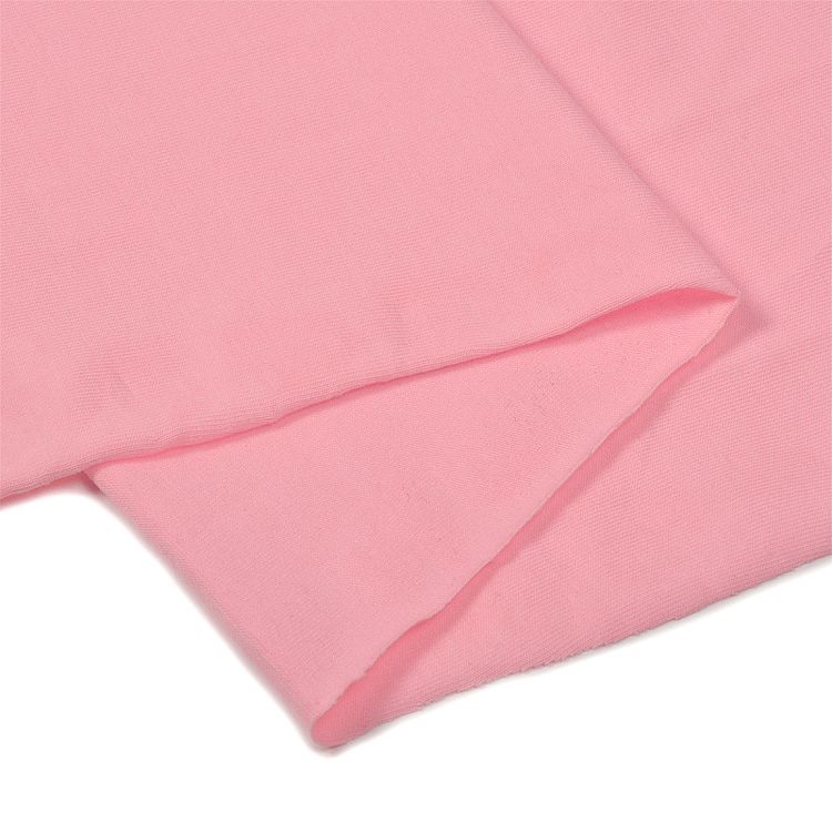 Ткань трикотаж Кулирка с лайкрой, 6 м, ширина 180 см, 190 г/м2, цвет: светло-розовый, TBY — картинка 4