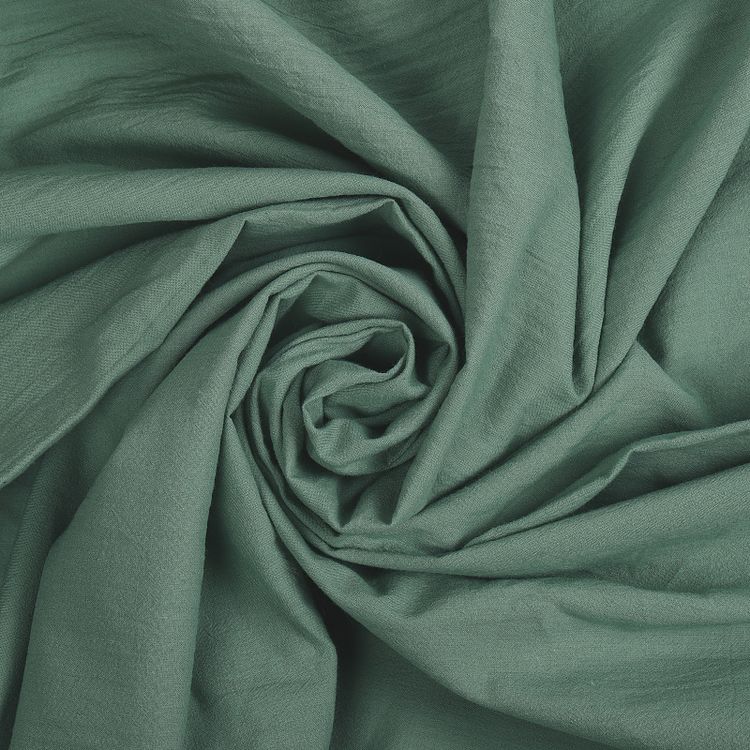 Ткань Хлопок крэш, 1 м х 150 см, 90 г/м², цвет: олива, TBY