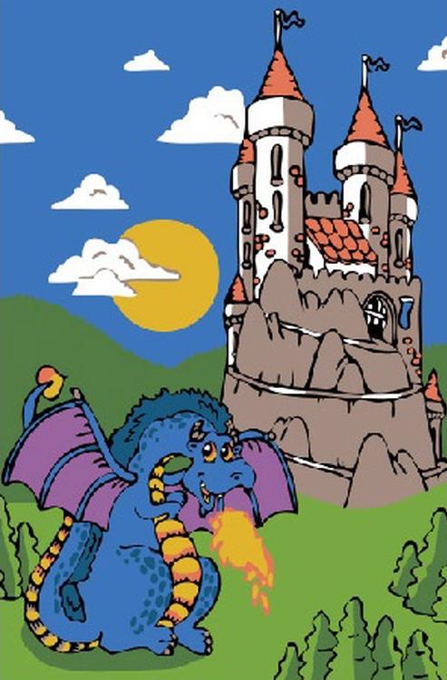 Картина по номерам «Сказочный дракон»