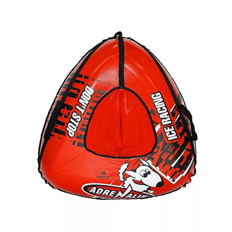 Детская зимняя ватрушка тюбинг для катания 90х90х90 см — картинка 4