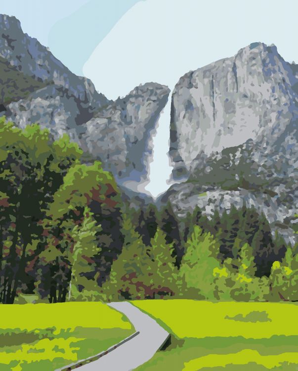 Картина по номерам «Дорога в гору»
