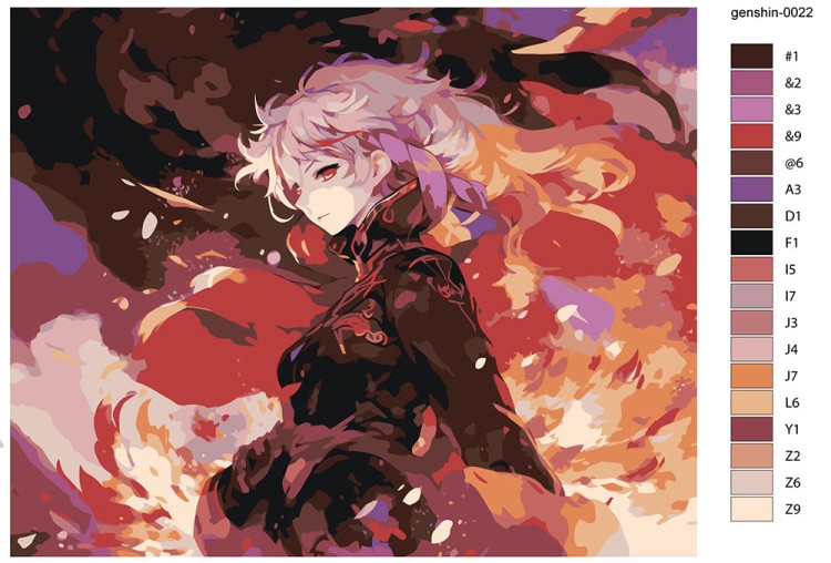 Картина по номерам «Genshin Impact Геншин Импакт: Эмбер 1» — картинка 2