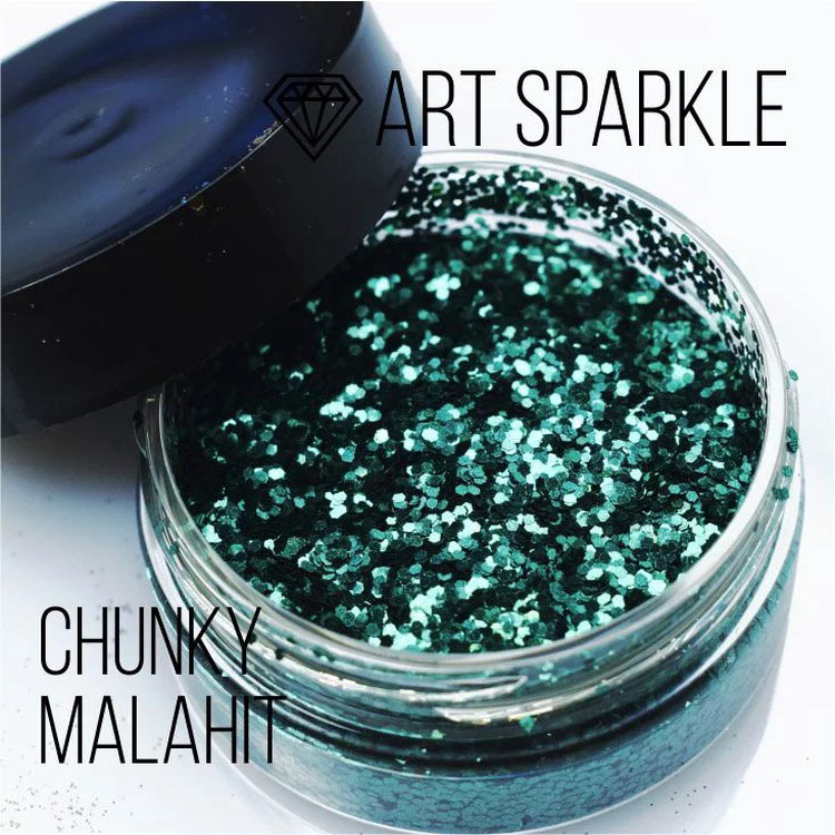 Глиттер крупный Chunky Malahit, 50 г, Craftsmen.store — картинка 2