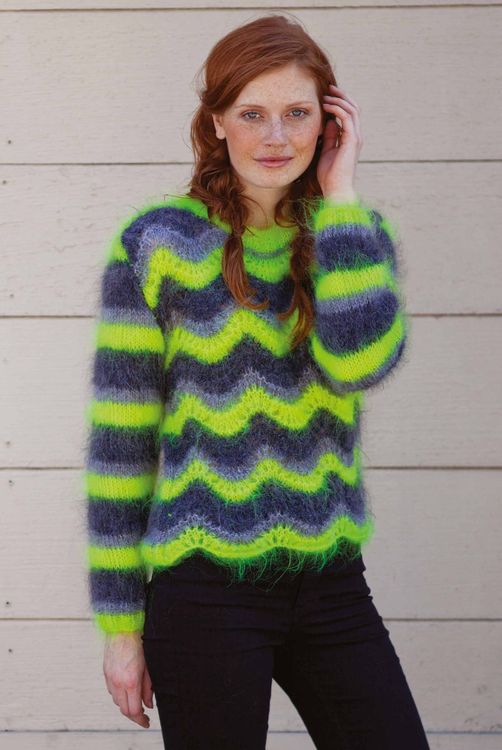 Пряжа ALIZE Mohair classik new (403), морская волна, 5 шт. по 100 г — картинка 3