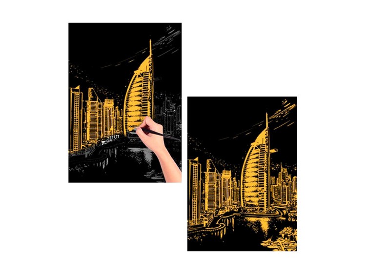 Скретч-картина «Дубаи» — картинка 3