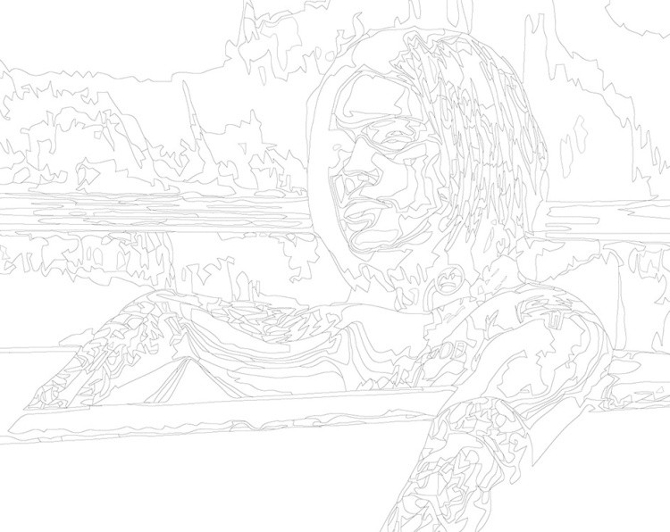 Картина по номерам «Рок и рэп музыкант Джизус DZHIZUS 14» — картинка 3