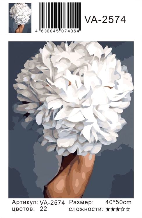 Картина по номерам «Цветочная голова» — картинка 2