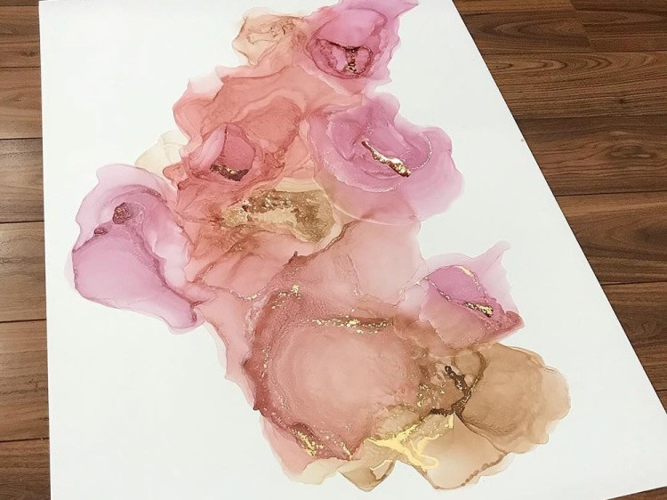 Алкогольные чернила янтарь (Amber) 20 мл, Craft Alcohol INK — картинка 6