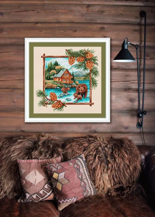 Набор для вышивания «Таежная семья. Медведи» — картинка 9