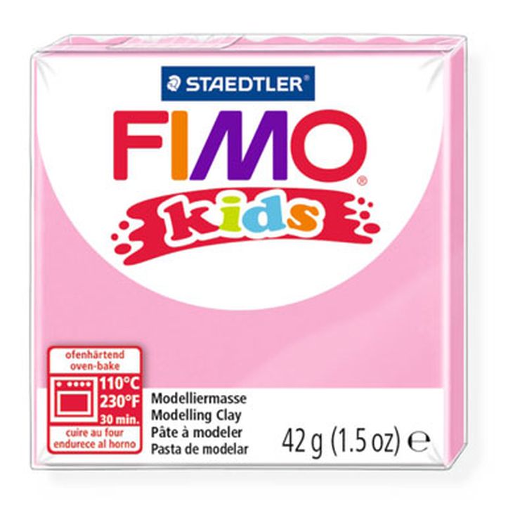 Полимерная глина FIMO Kids, цвет: розовый, 42 г