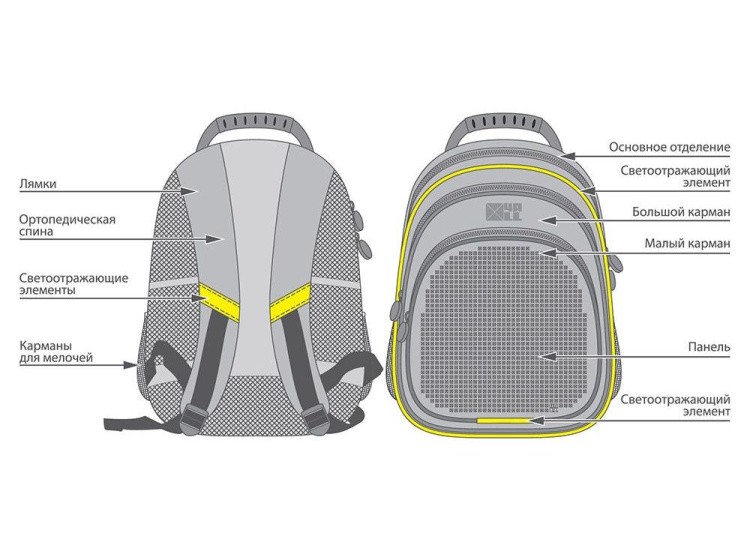 Рюкзак 4ALL Kids с битами, черно-серый — картинка 7