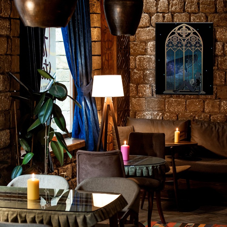 Картина по номерам «Черный холст Кошачий Арт» — картинка 4