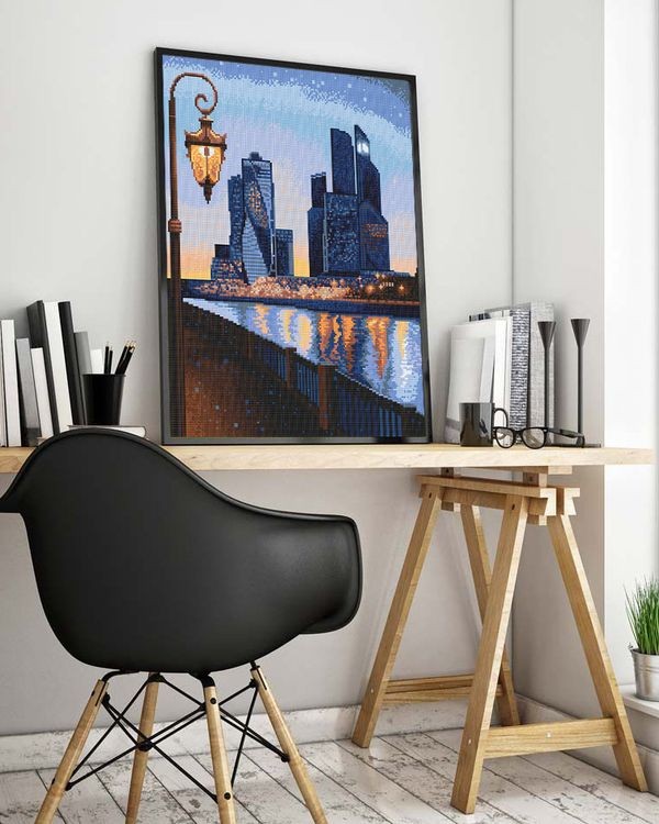 Алмазная вышивка «Прогулки по Москве» — картинка 3