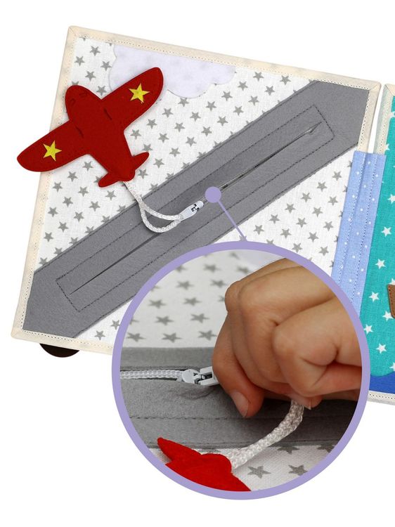 Развивающая книга из фетра «Медведь» — картинка 5