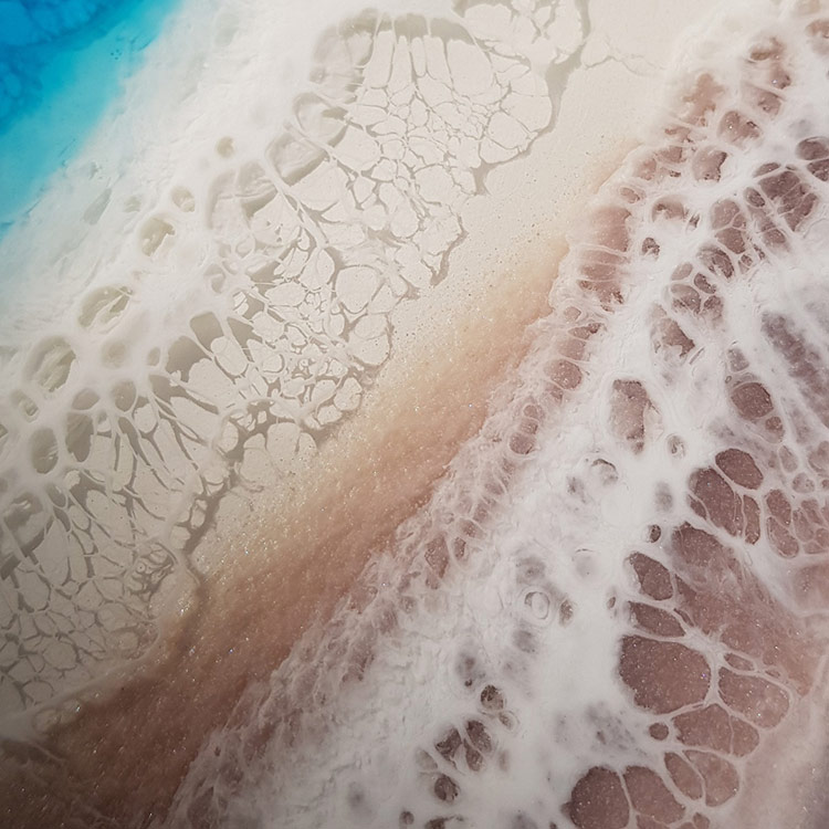 Порошок Resi-WAVE для 3D-эффекта морской пены 20 мл, ResinArt — картинка 8