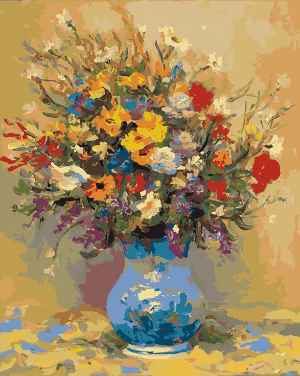 Картина по номерам «Букет луговых цветов»
