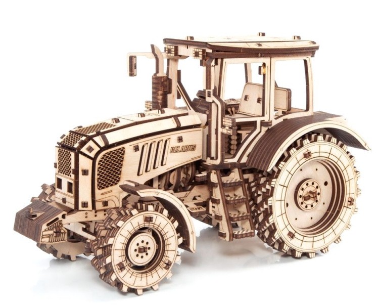 Сборная модель деревянная 3D EWA «Трактор Беларус 2022»